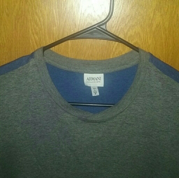 Armani Collezioni Other - EUC ARMANI COLLEZIONE authentic gray with blue T